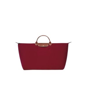 Longchamp Xl Recycled canvas Utazótáskák Piros | 372801QVC