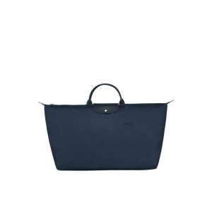 Longchamp Xl Recycled canvas Utazótáskák Sötétkék | 396720MGD