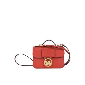 Longchamp Xs Bőr Crossbody Táska Narancssárga | 157084SVU