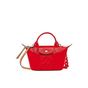 Longchamp Xs Vermilion Bőr Kézitáska Piros | 280941YAW