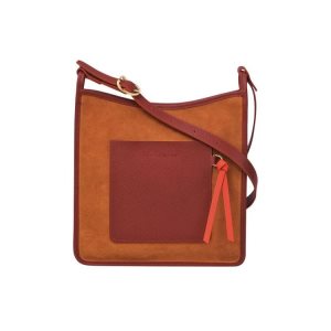 Longchamp Zipped L Saffron Bőr Crossbody Táska Narancssárga | 856721WAN