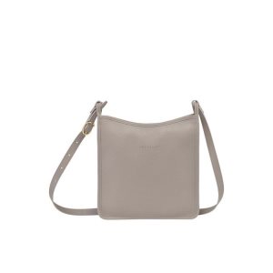 Longchamp Zipped L Turtledove Bőr Crossbody Táska Szürke | 369541XUF